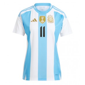 Billiga Argentina Angel Di Maria #11 Hemmatröja Dam Copa America 2024 Kortärmad